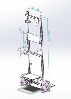 mobile Vacuum Dilo SF6 Gas Cart 63kg 20mm for gas refilling